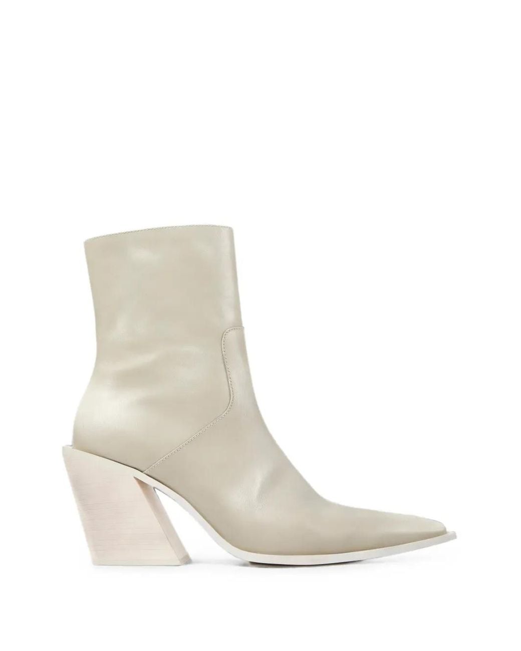 CAMPERLAB White Escandalo Square-Toe Ankle Boots