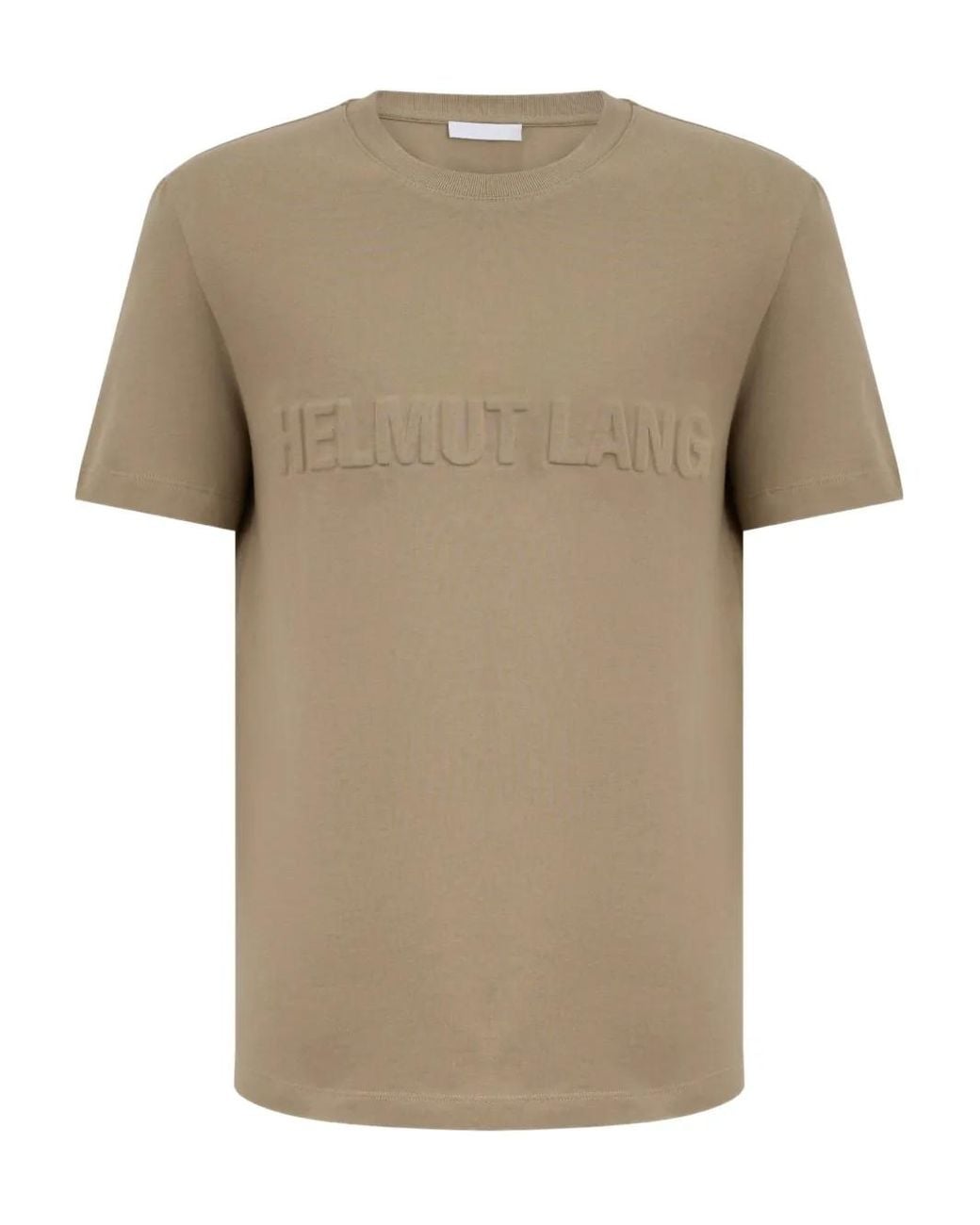 Helmut Lang Natural Logo-Embossed T-Shirt for men