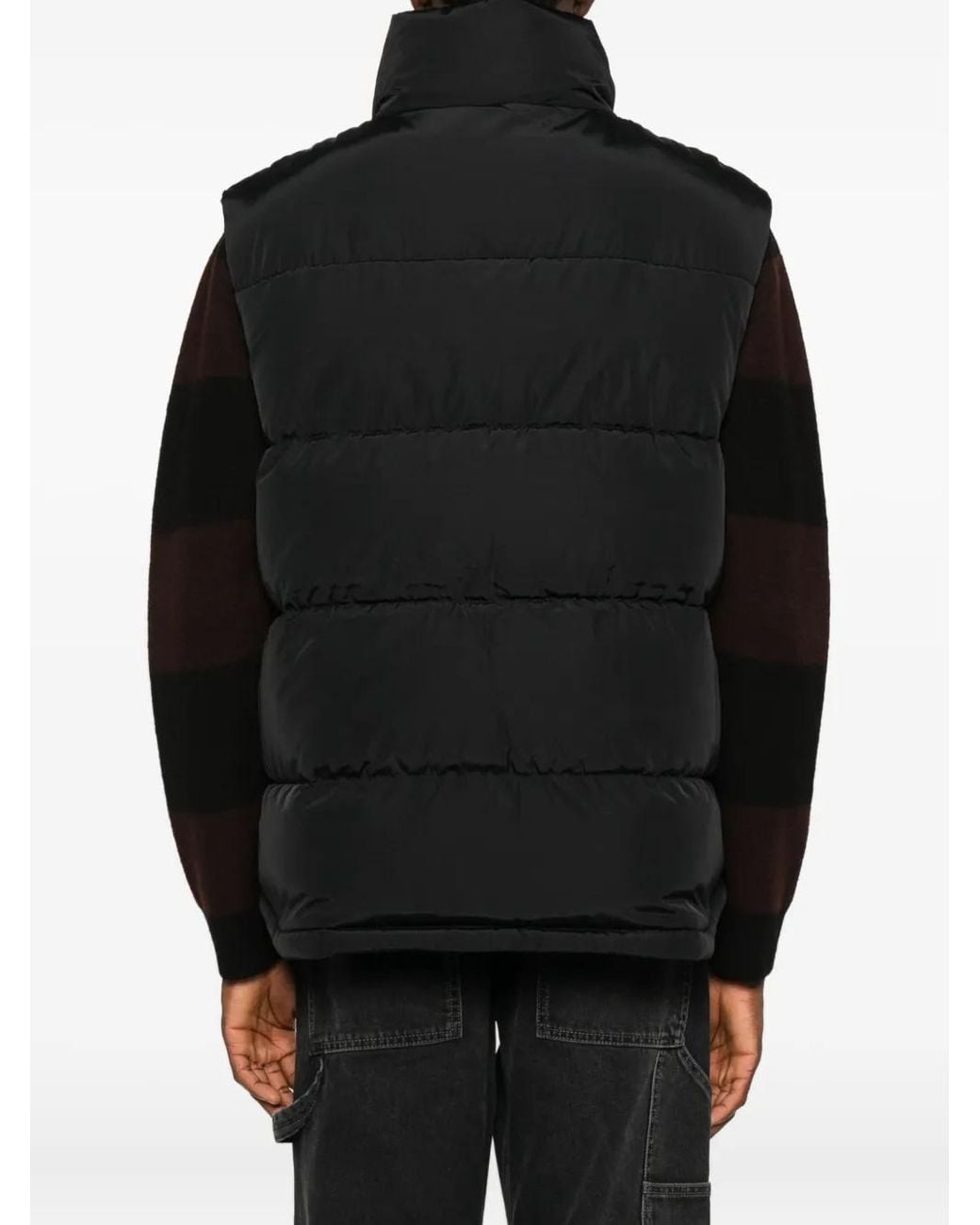 Carhartt Black Press-Stud Padded Gilet