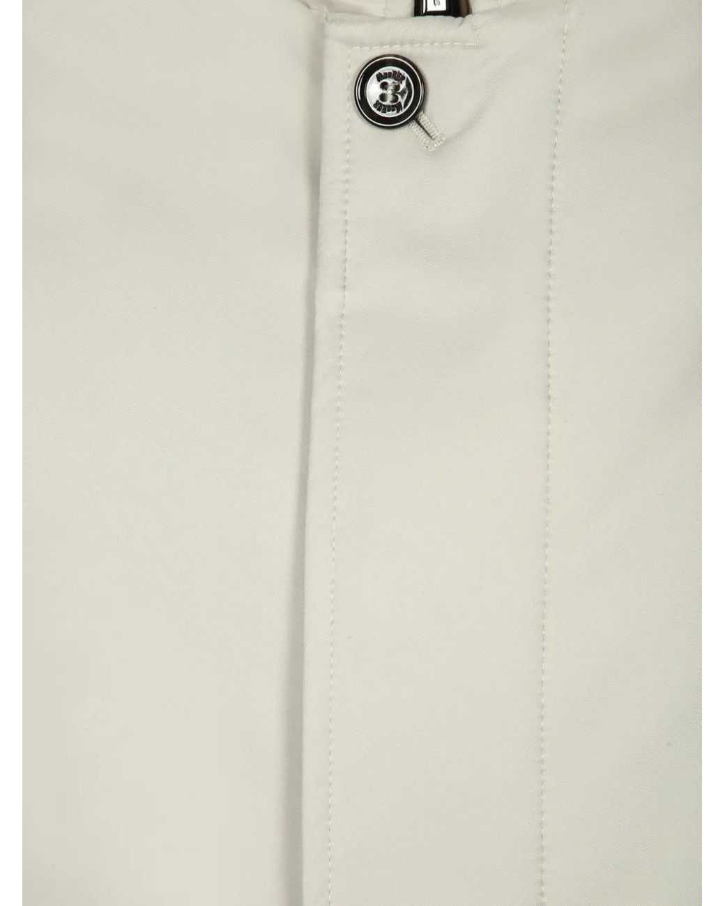 Moorer White Veste Boutonnée À Col Montant for men