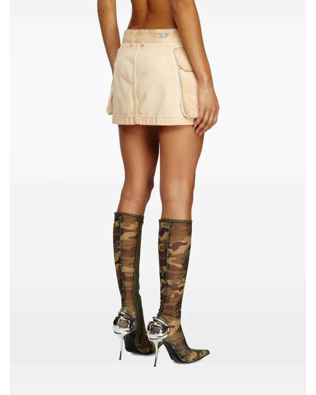 DIESEL Natural De-Ton Denim Skirt