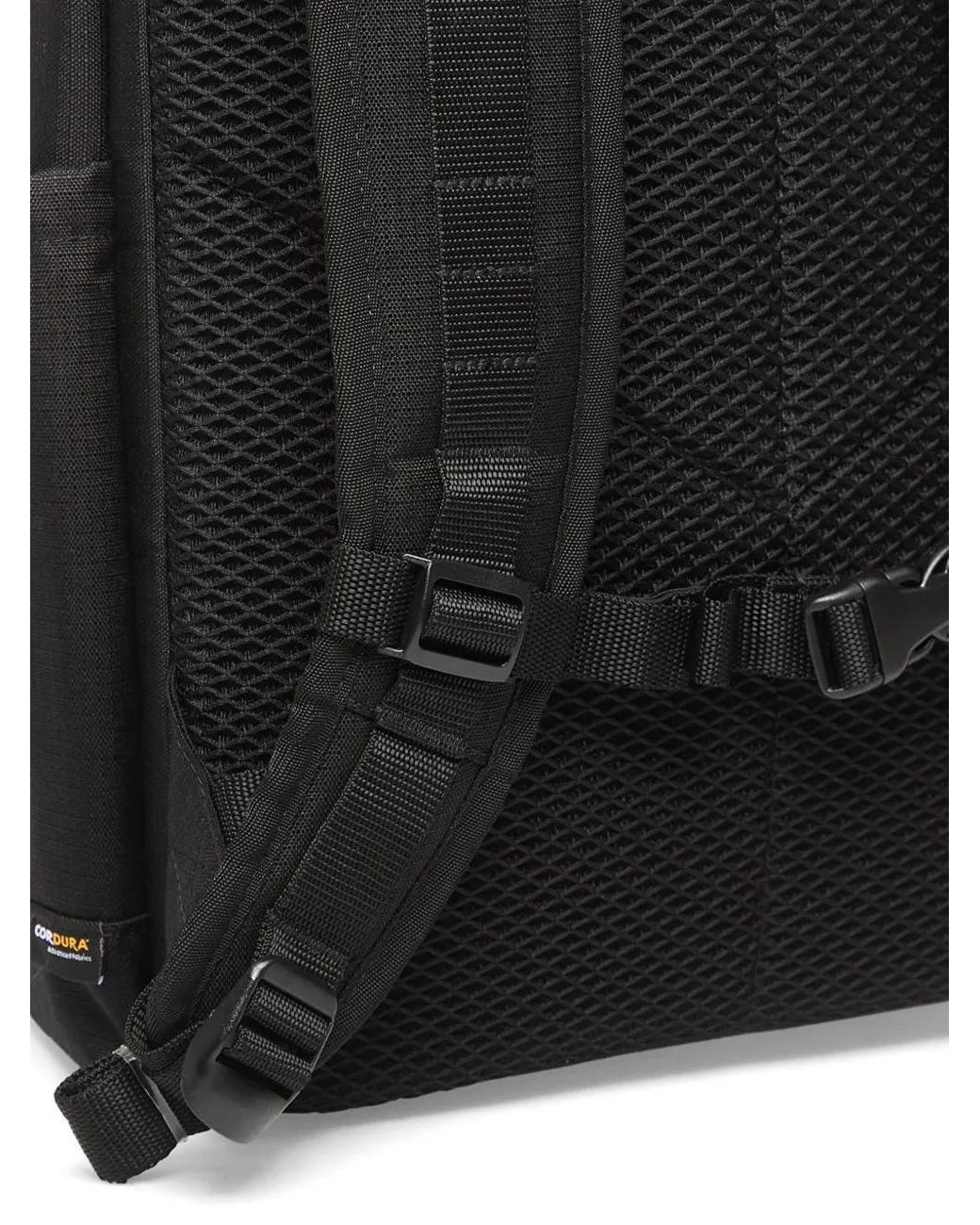 Vans Black Multi-Pocket Webbing-Strap Backpack