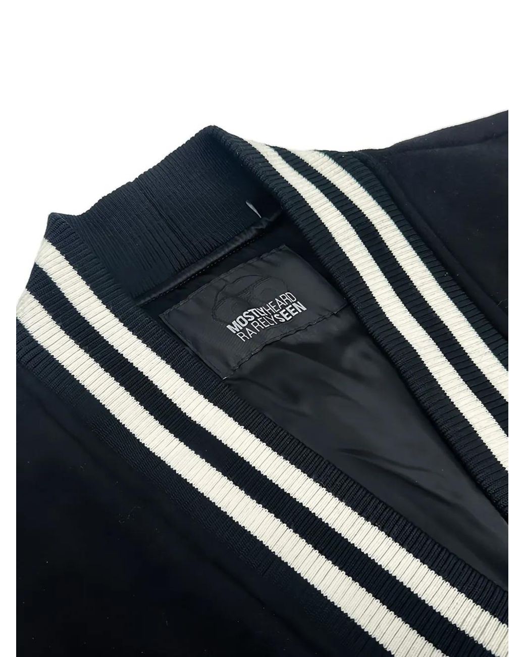 Veste Teddy À Logo Brodé Mostly Heard Rarely Seen pour homme en coloris Black