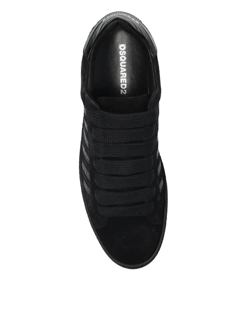 DSquared² Black Rapper's Delight Panelled Sneakers for men