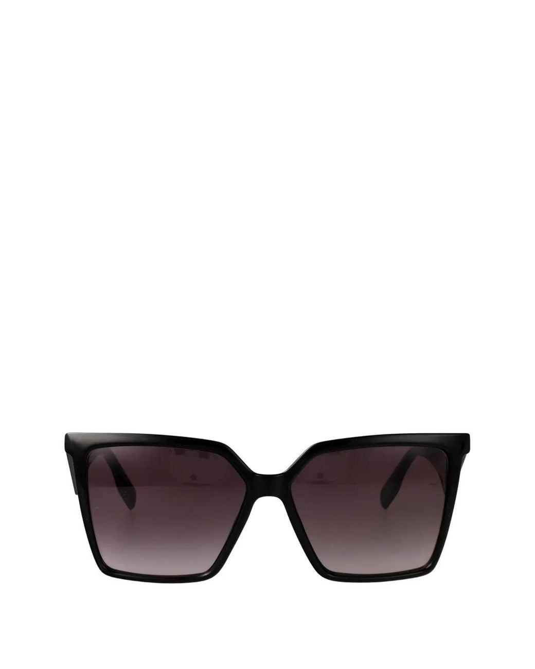 Karl Lagerfeld Black Geometric-Frame Sunglasses