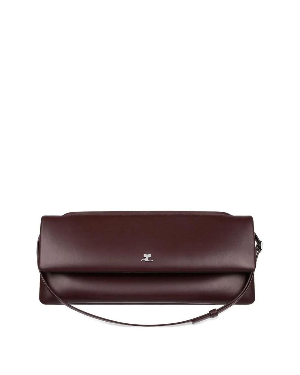 Courreges Purple Cuff Leather Clutch