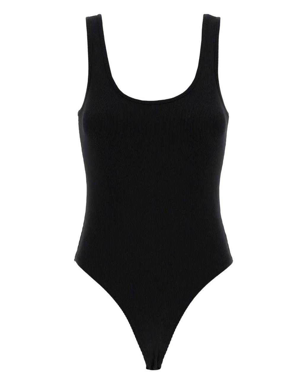L'Agence Black Nica Sleeveless Bodysuit