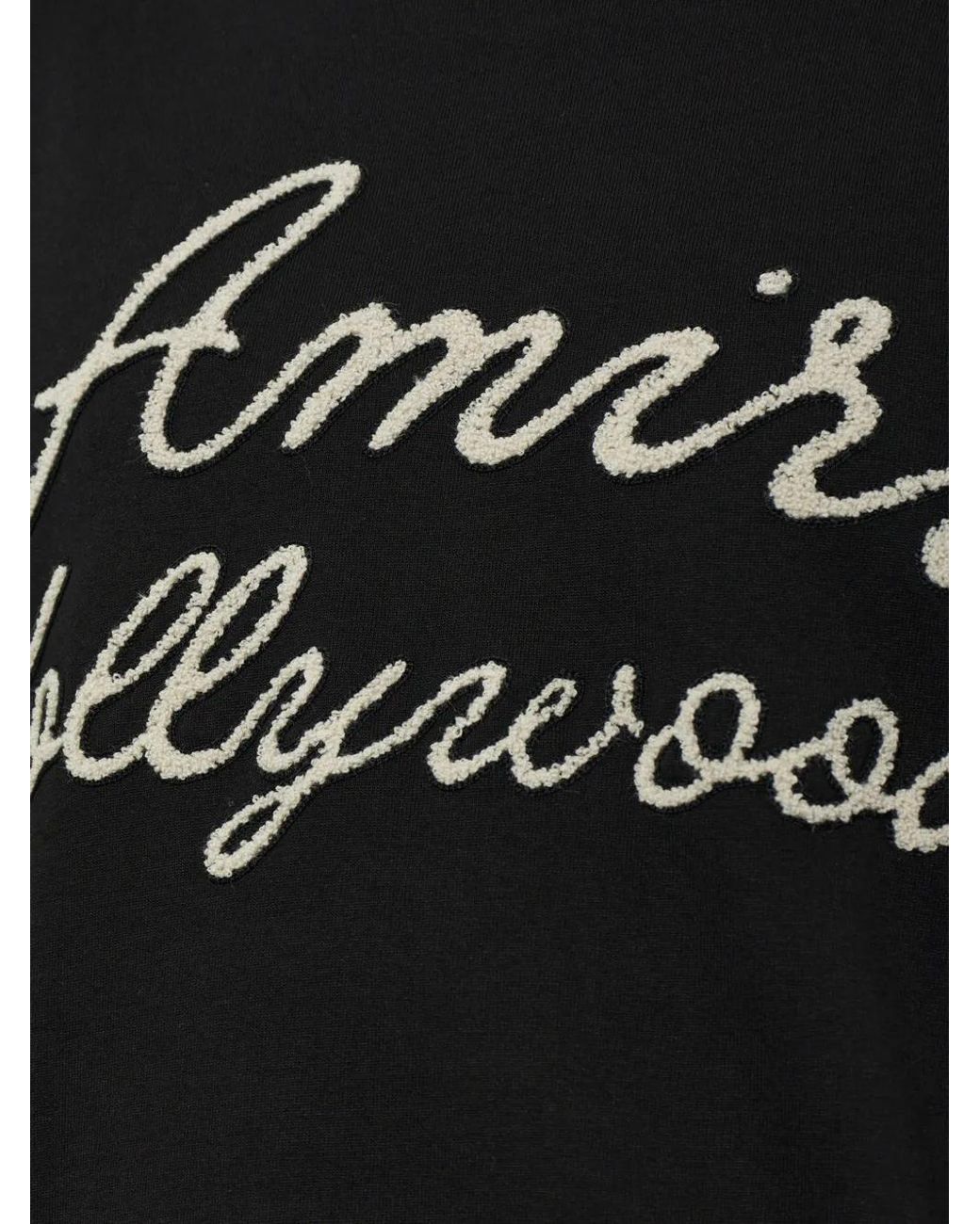 Amiri Black Hollywood Oversized T-Shirt for men