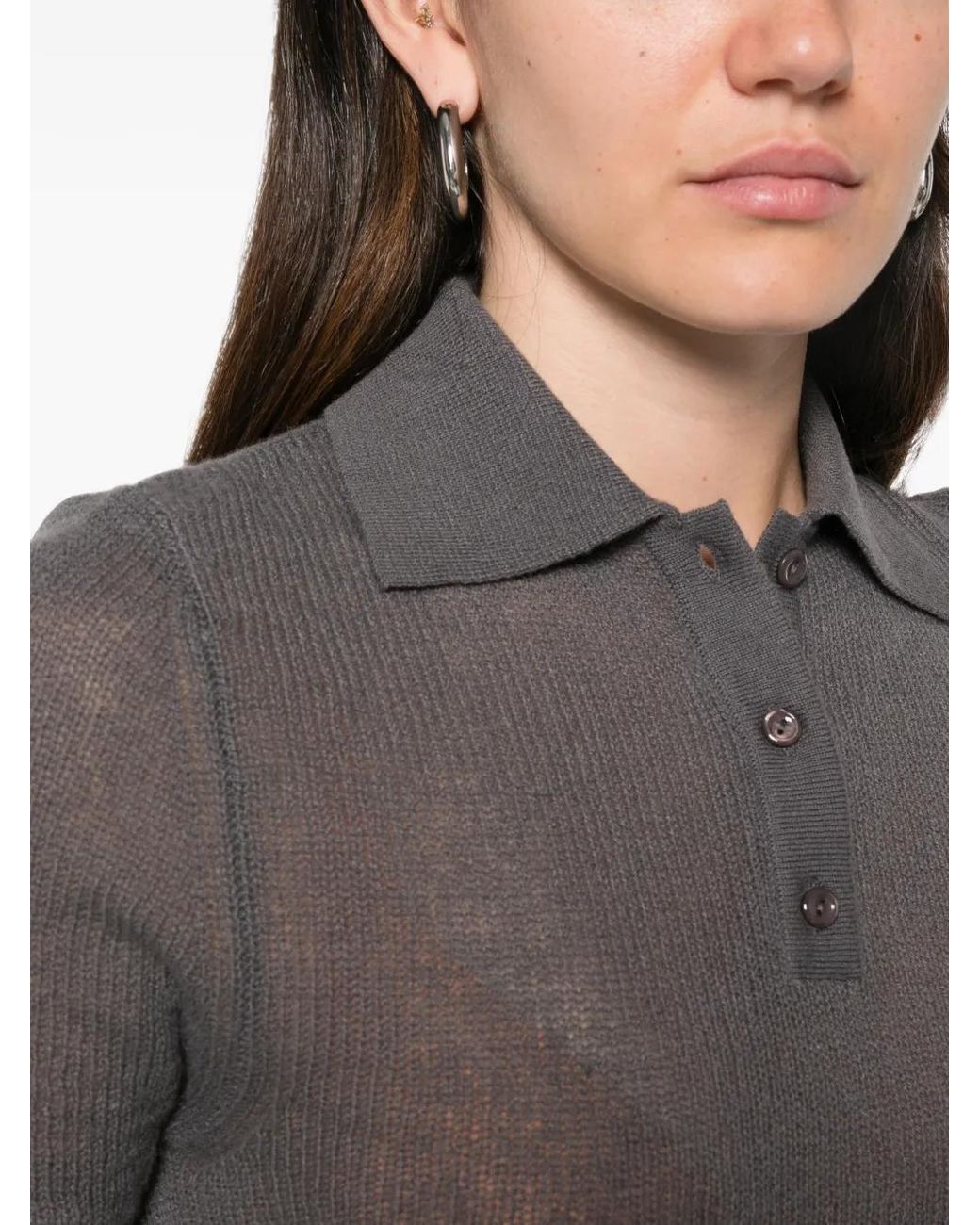 Polo De Manga Corta ELY ELY de color Gray