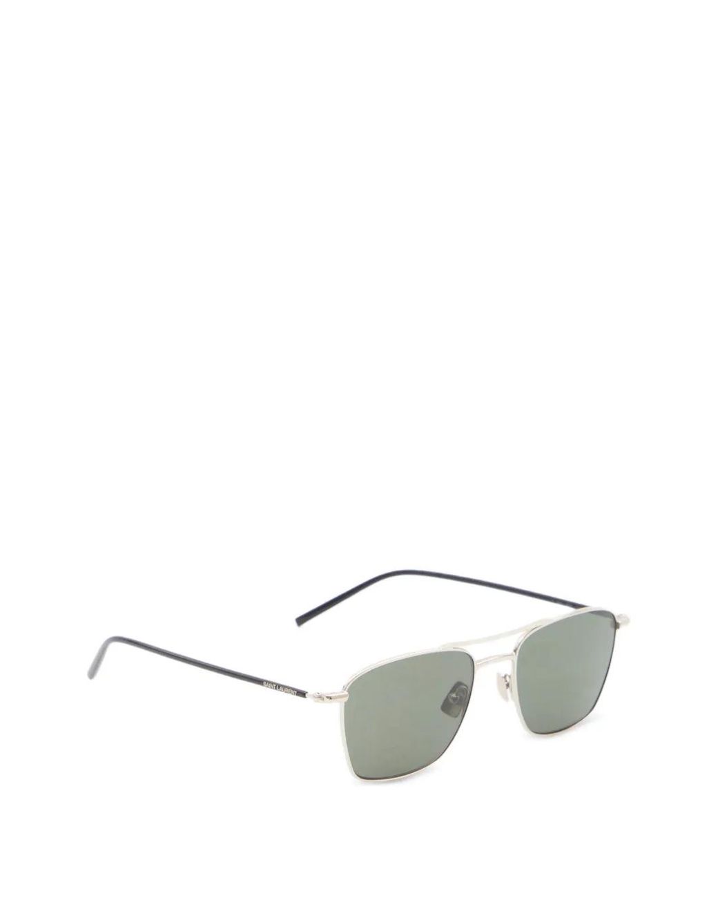 Saint Laurent Metallic Square-Frame Sunglasses