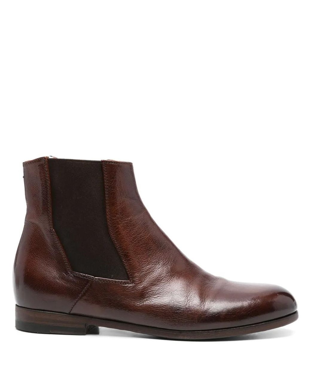 Pantanetti Brown Leather Ankle Boots