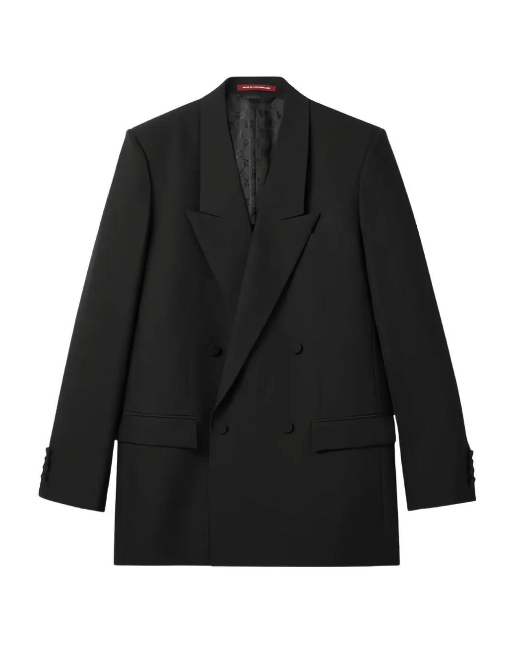 Gucci Black Double-Breast Technical Panama Jacket, Ready-To-Wear for men