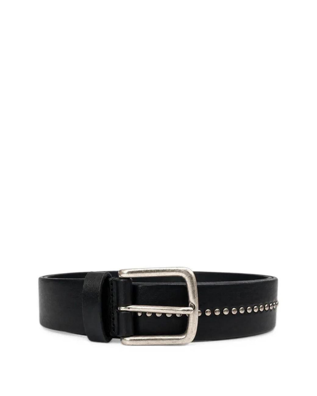 Andersons White Studded Leather Belt for men
