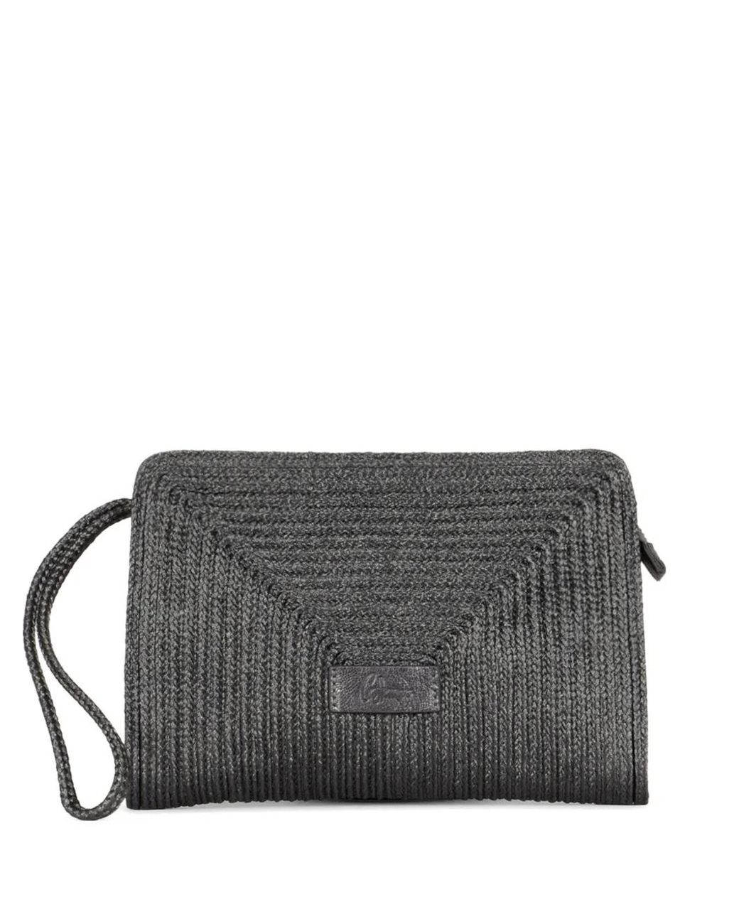Castaner Gray Bali Clutch Bag