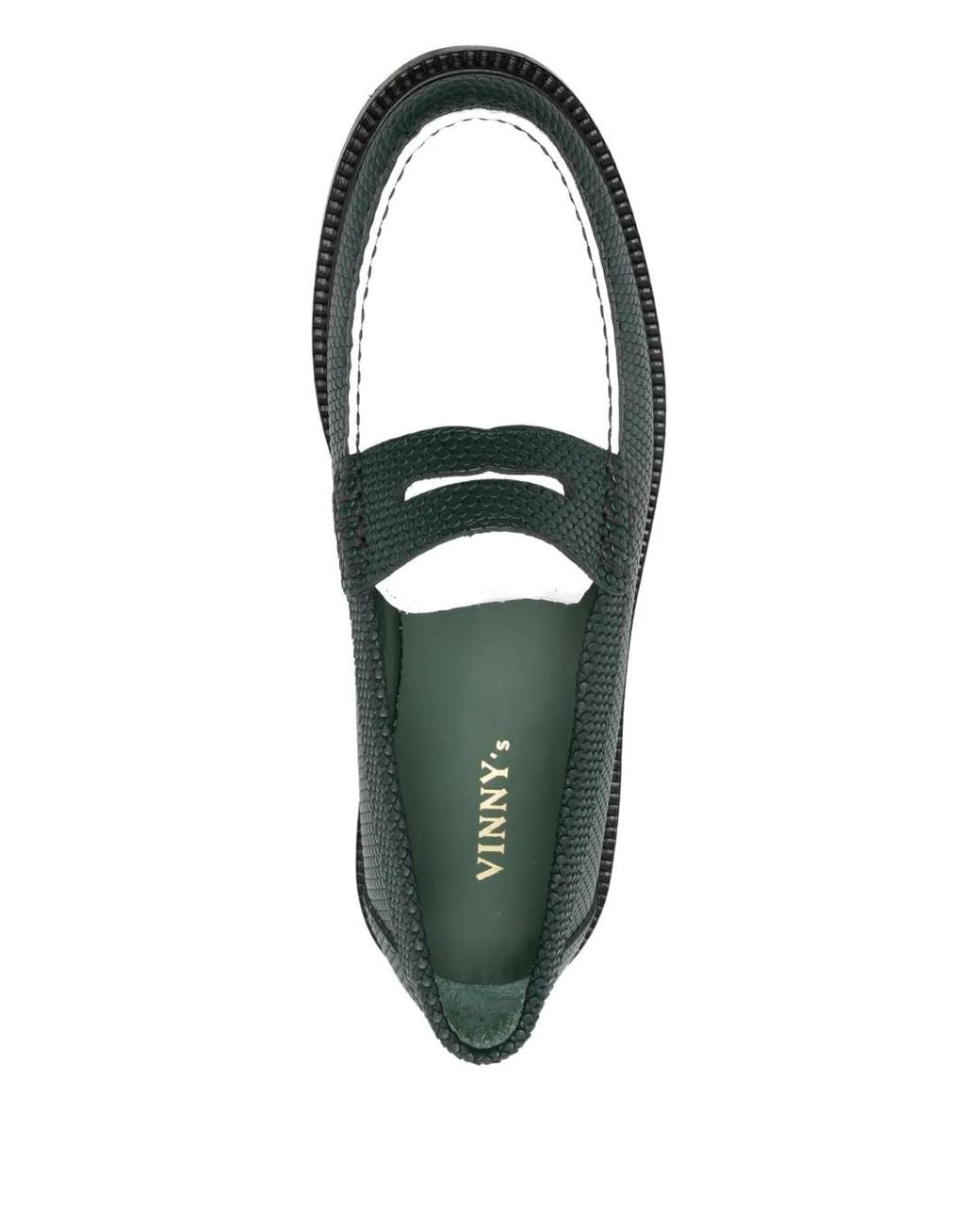 VINNY'S Green Yardee Loafers for men