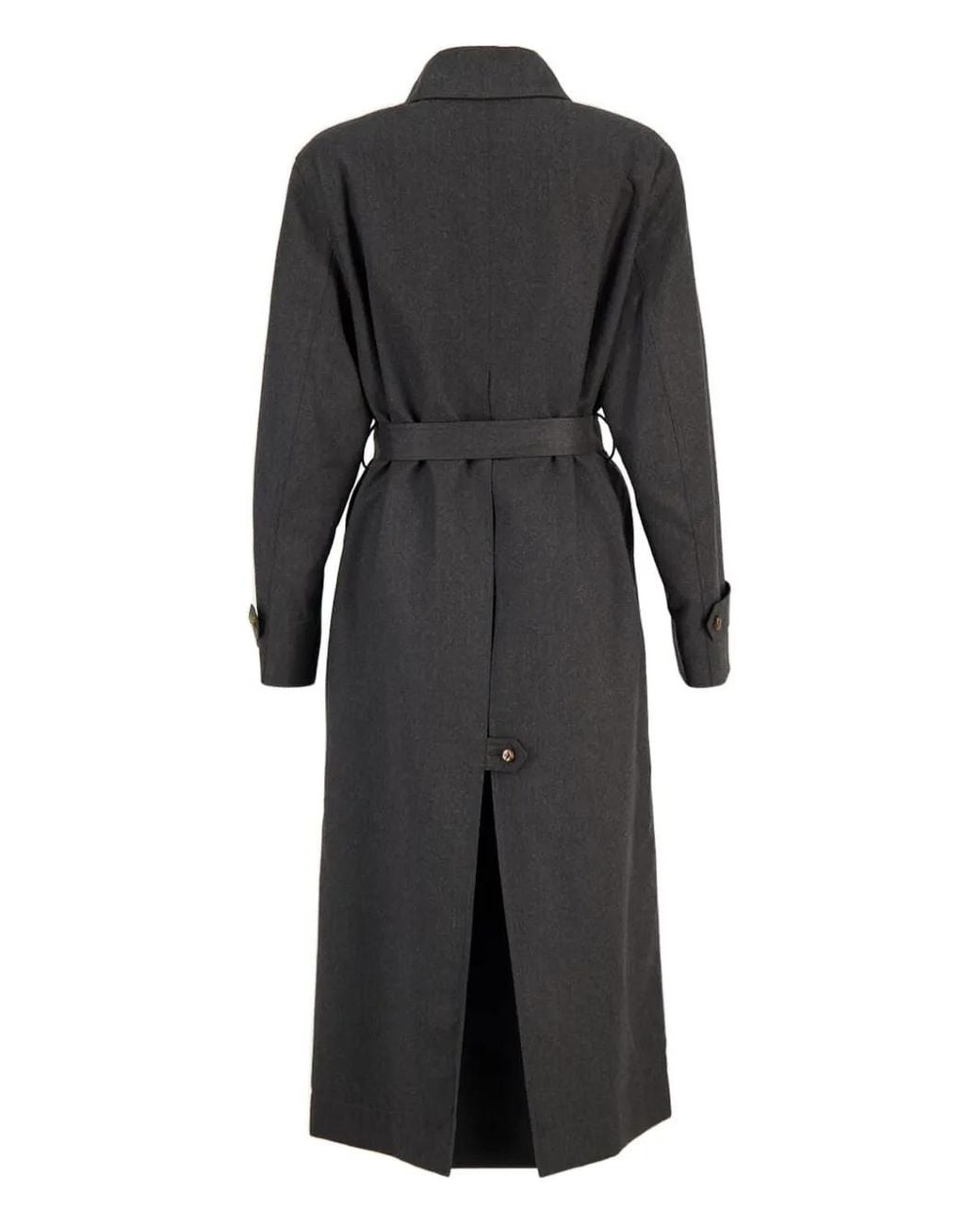 Blazé Milano Black Astoria Belted Trench Coat