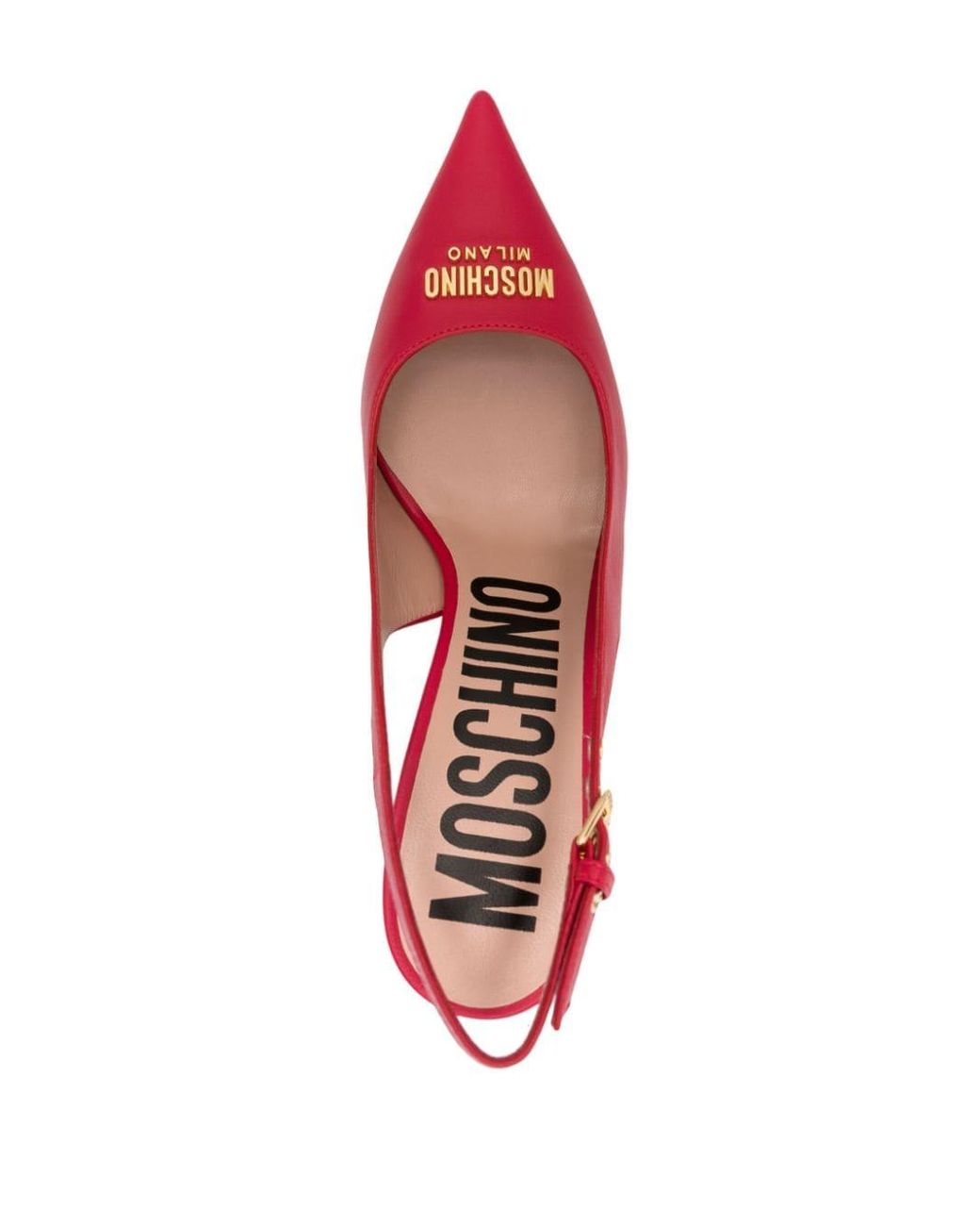 Moschino hotsell slingback flats