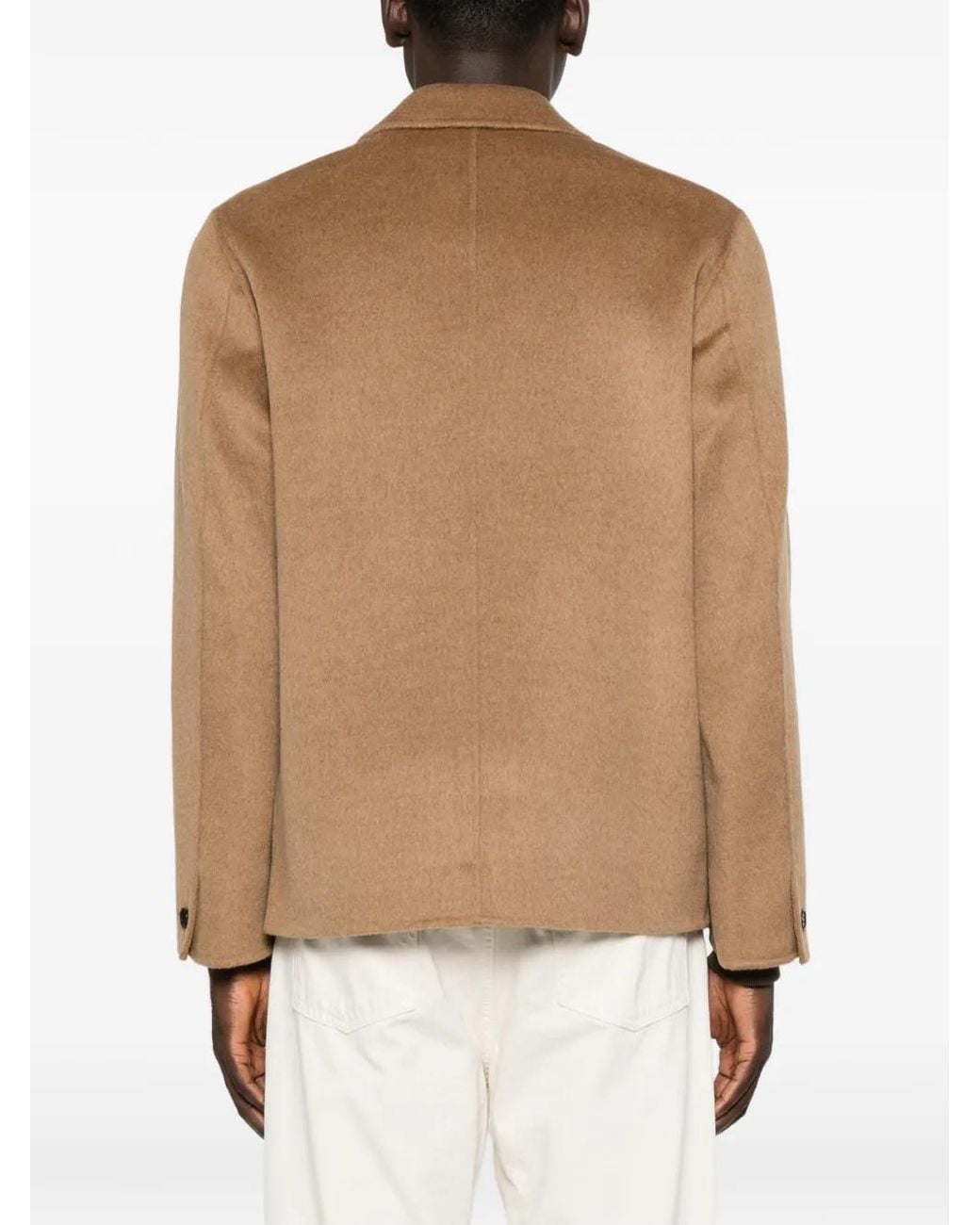 Amaranto Brown Button-Up Patch-Pocket Jacket for men