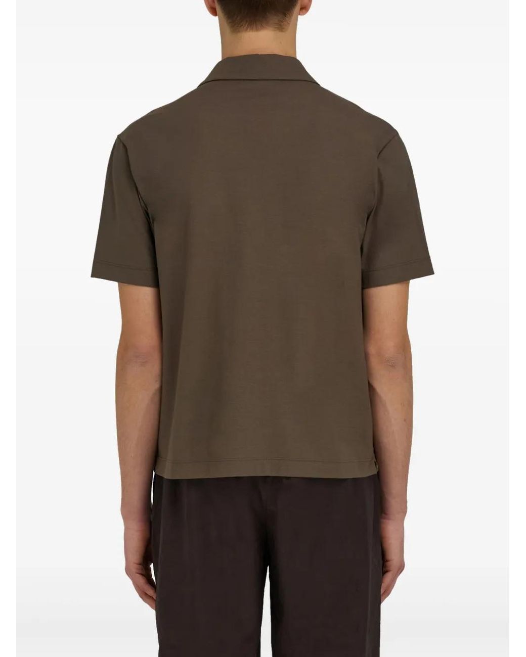 Ferragamo Brown Signature Cotton Polo Shirt for men