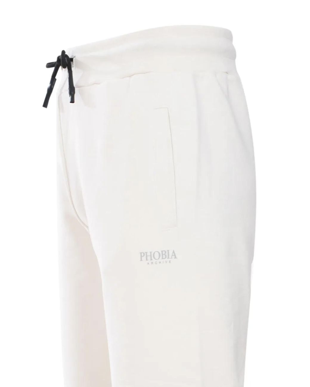 Phobia White Lightning-Embroidered Track Pants for men
