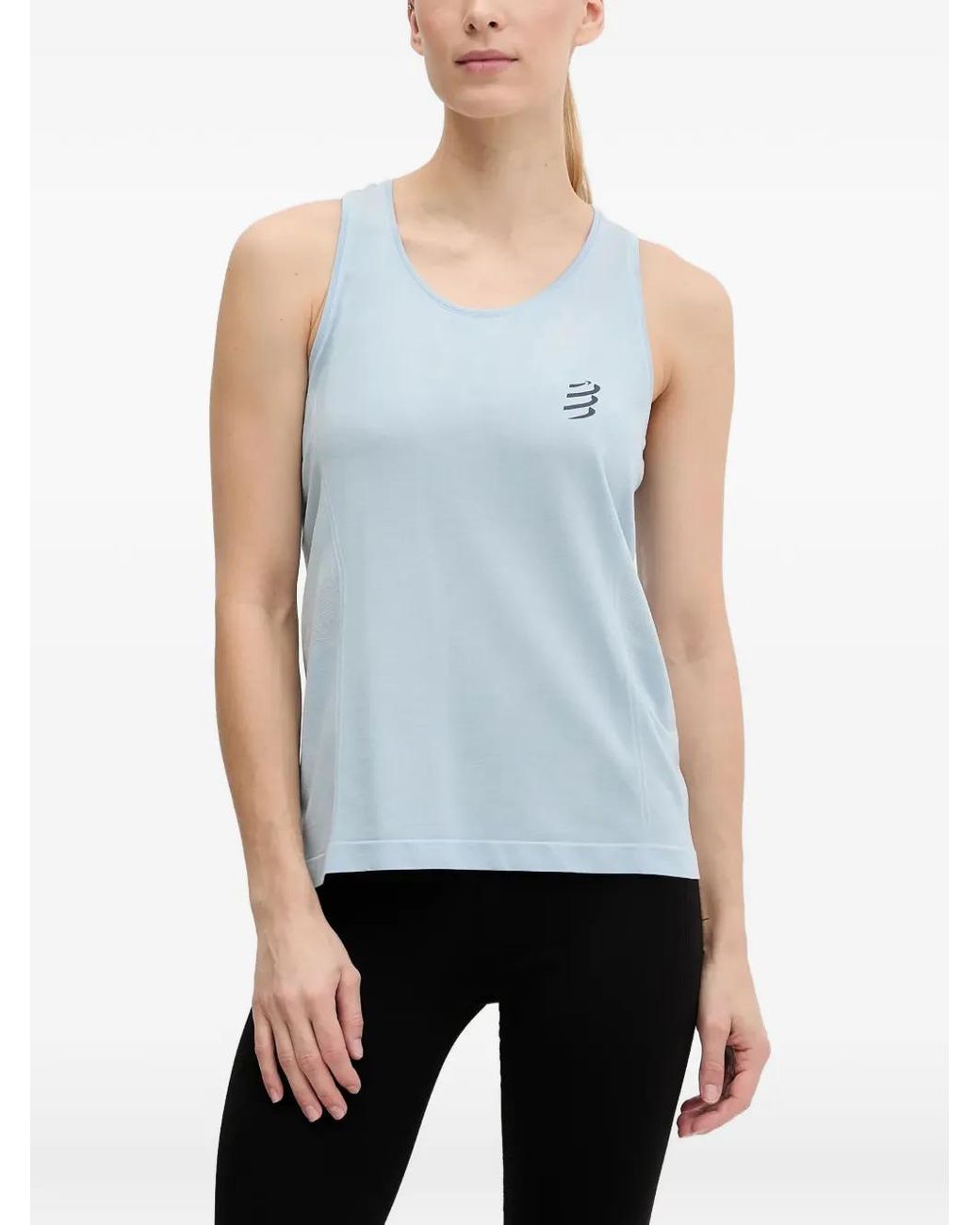 Compressport Blue Singlet W Racerback Tank Top
