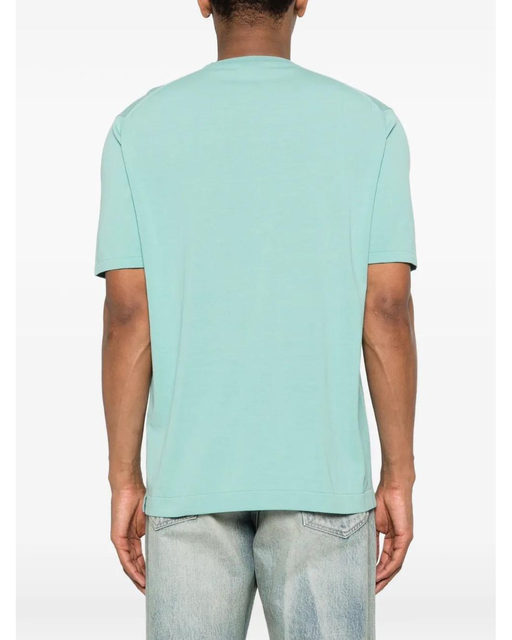 Della Ciana Green Round-Neck T-Shirt for men