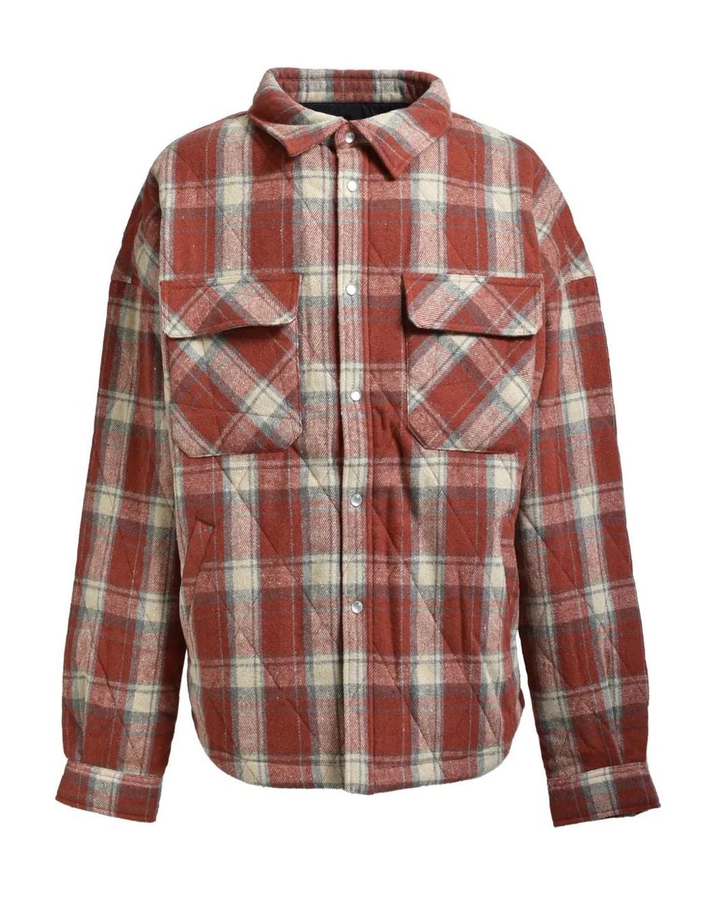BREATH Red Checked-Pattern Shirt for men