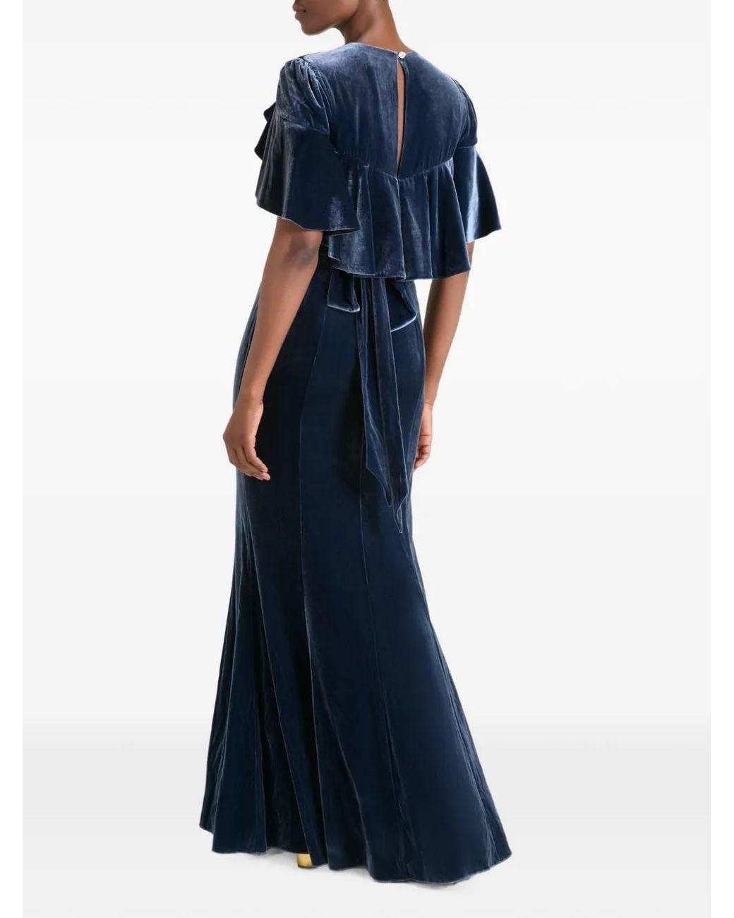 Temperley London Blue Ashcombe Maxi Dress