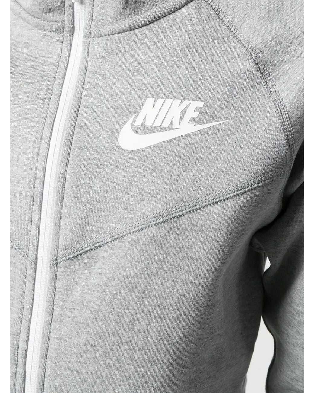 Nike Gray Tech Windrunner Zipped Hoodie