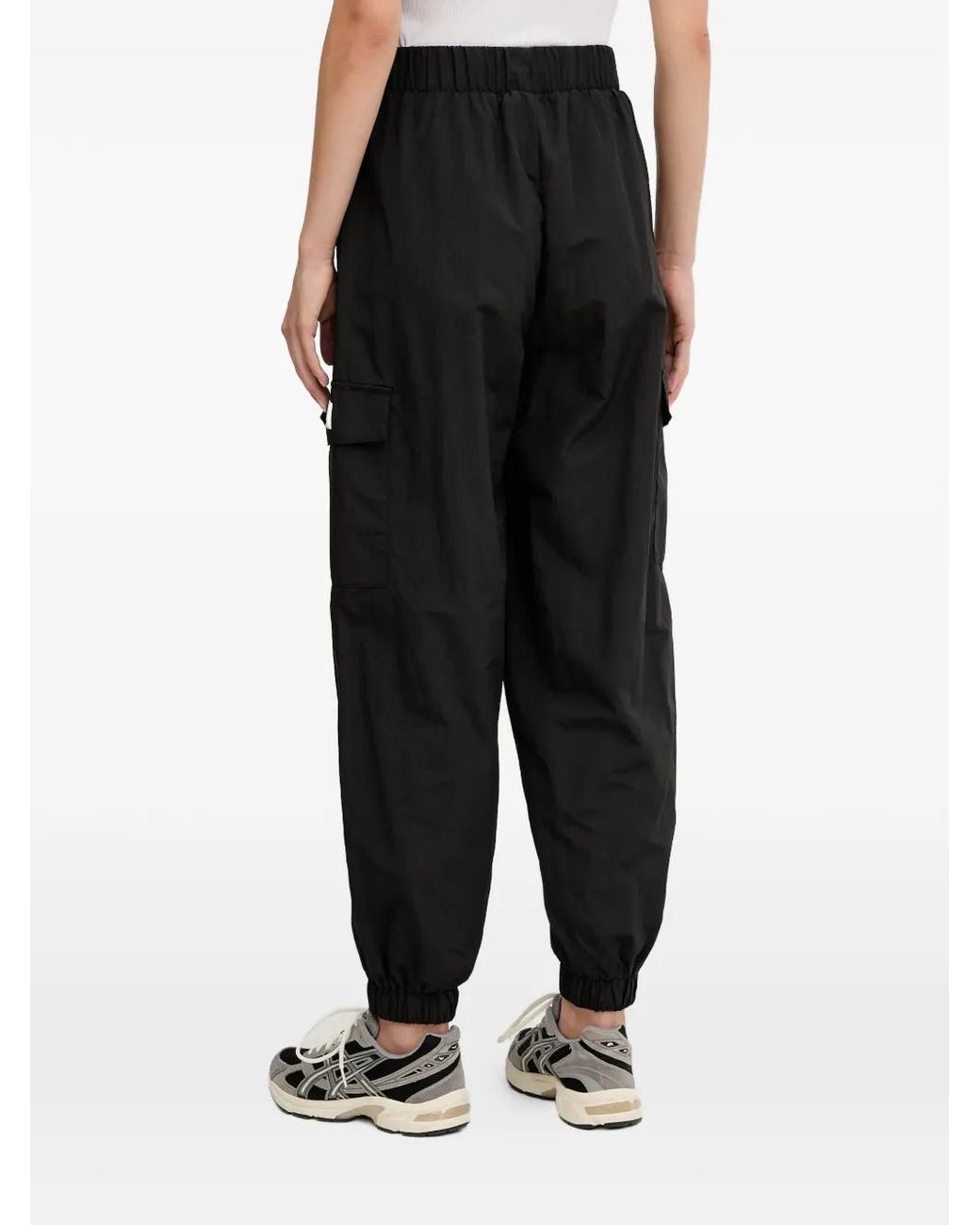 EA7 Black Pantalon De Jogging À Patch Logo