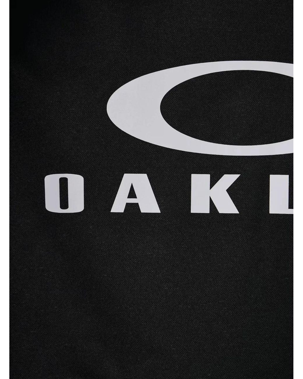 Oakley Black Logo-Print Drawstring Hoodie for men