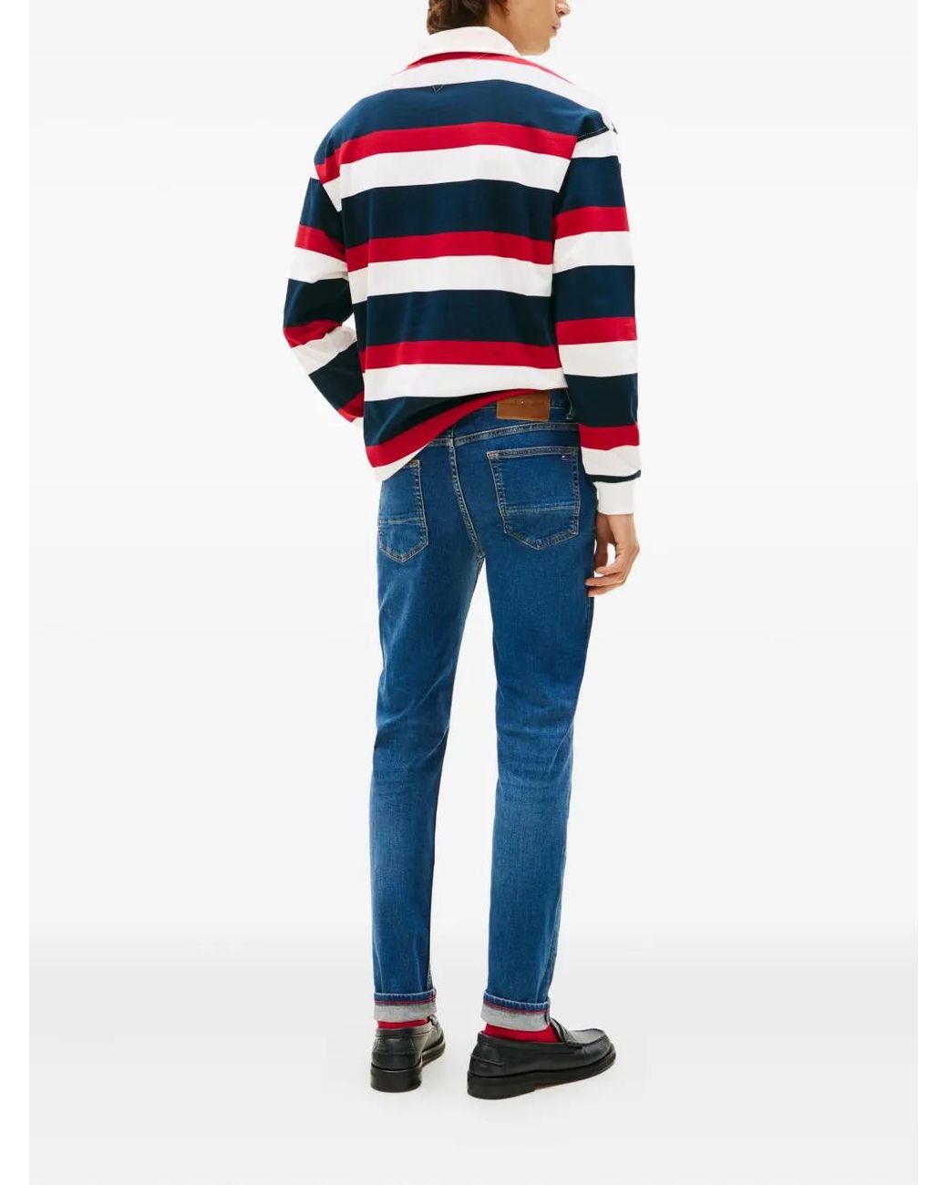 Tommy Hilfiger Blue Logo Patch Jeans for men