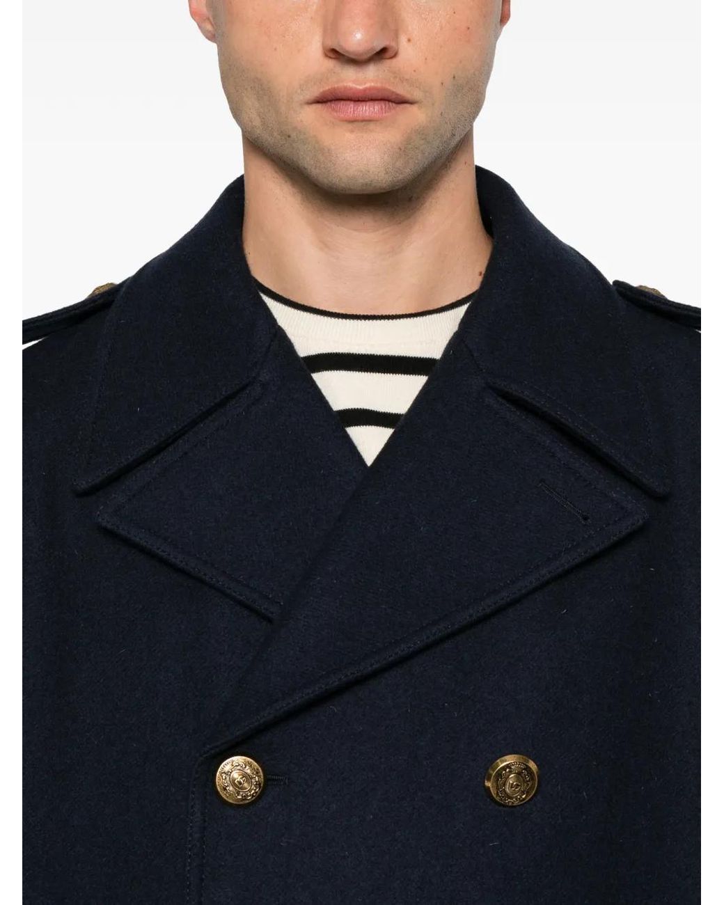 Dolce & Gabbana Blue Coat for men