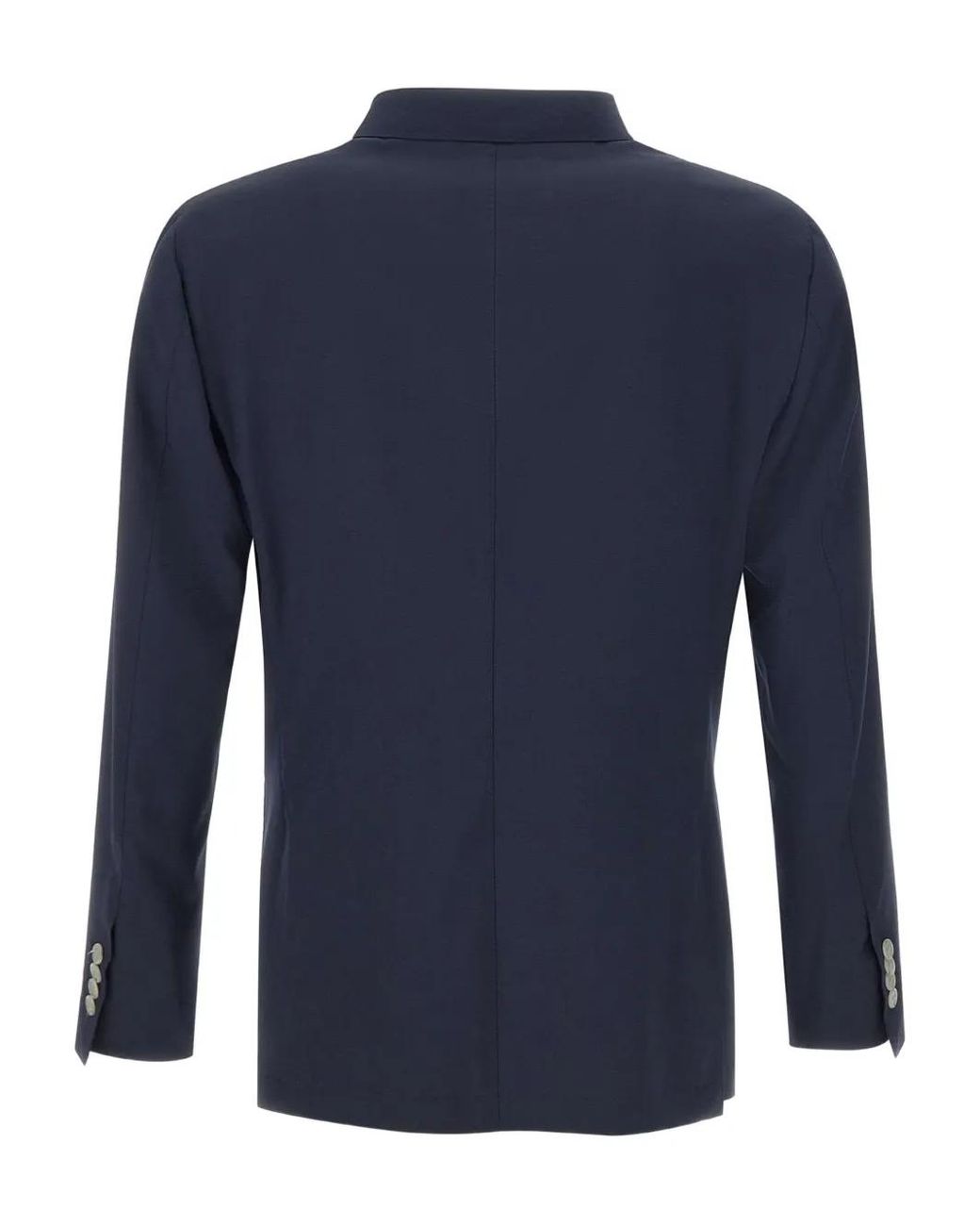 Barba Napoli Blue Wool Blazer for men