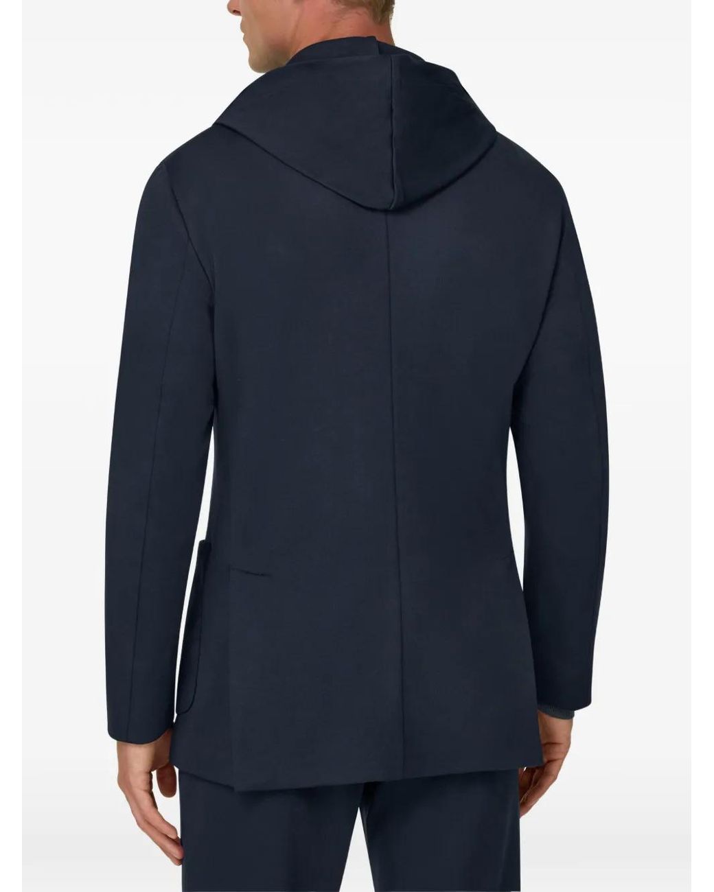 Boggi Blue Blazer Madison En Coton Mélangé B Jersey for men