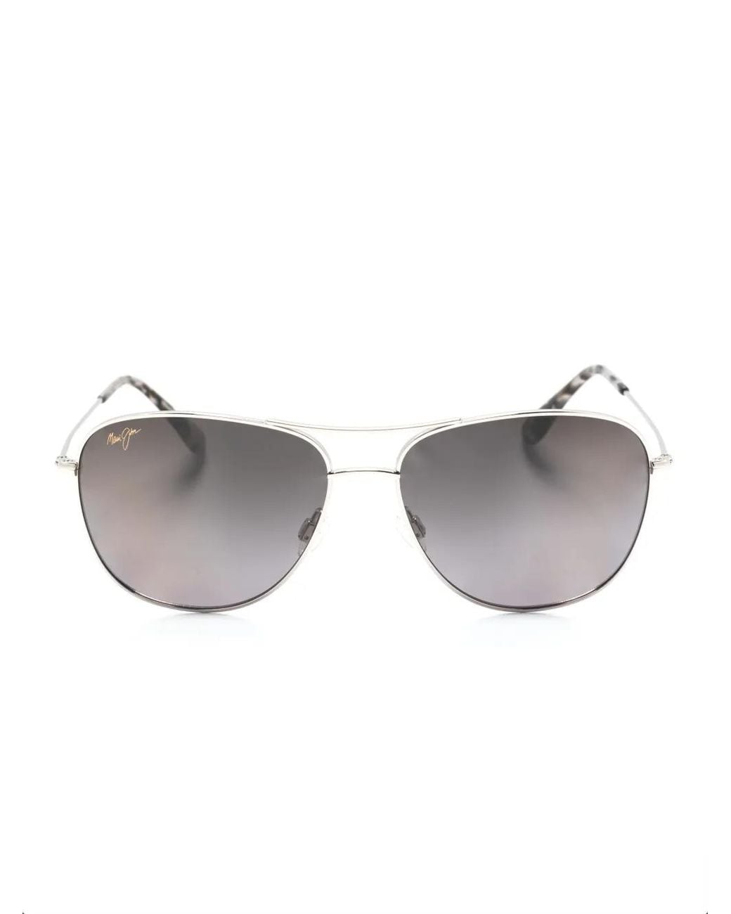 Maui Jim Gray Cliff House Pilot-Frame Sunglasses for men