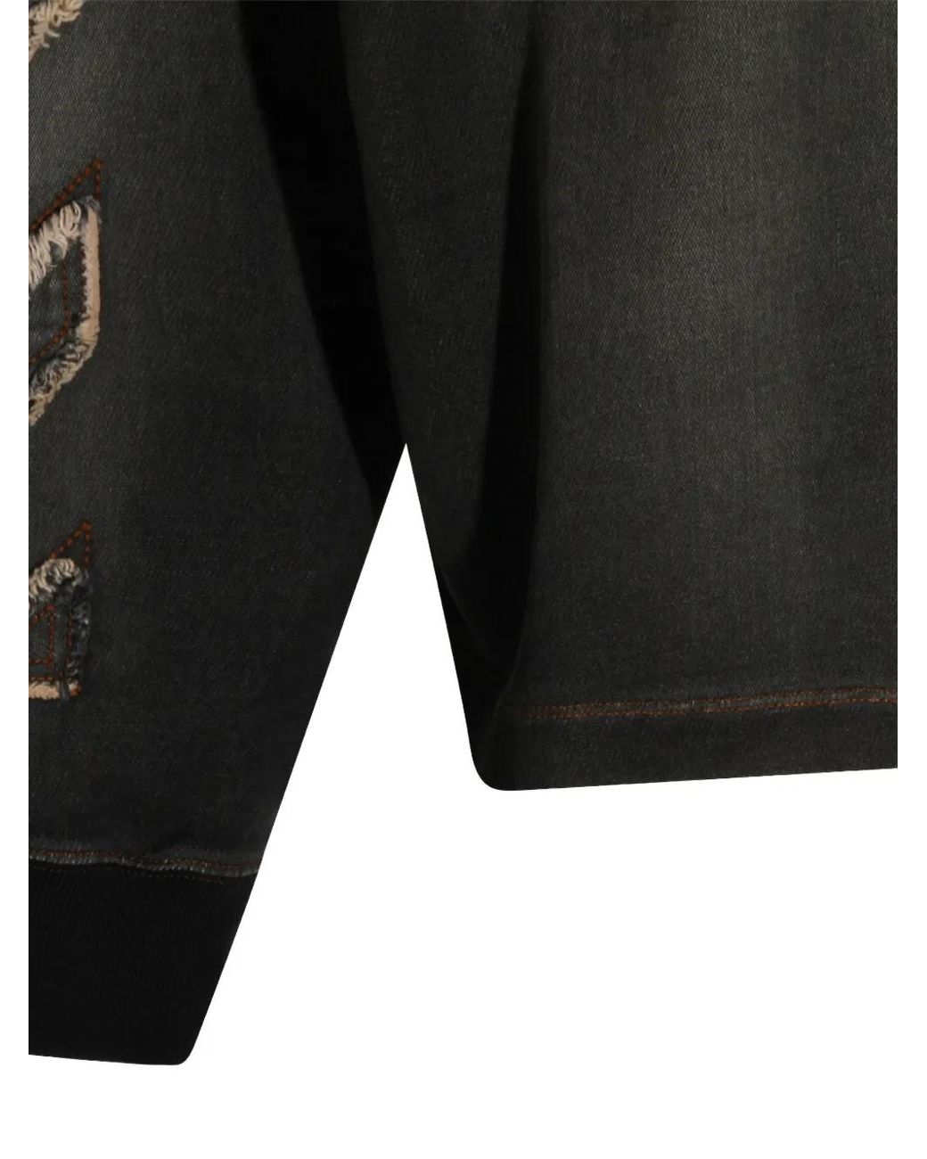 Off-White c/o Virgil Abloh Black Diagonals Frayed Hoodie for men