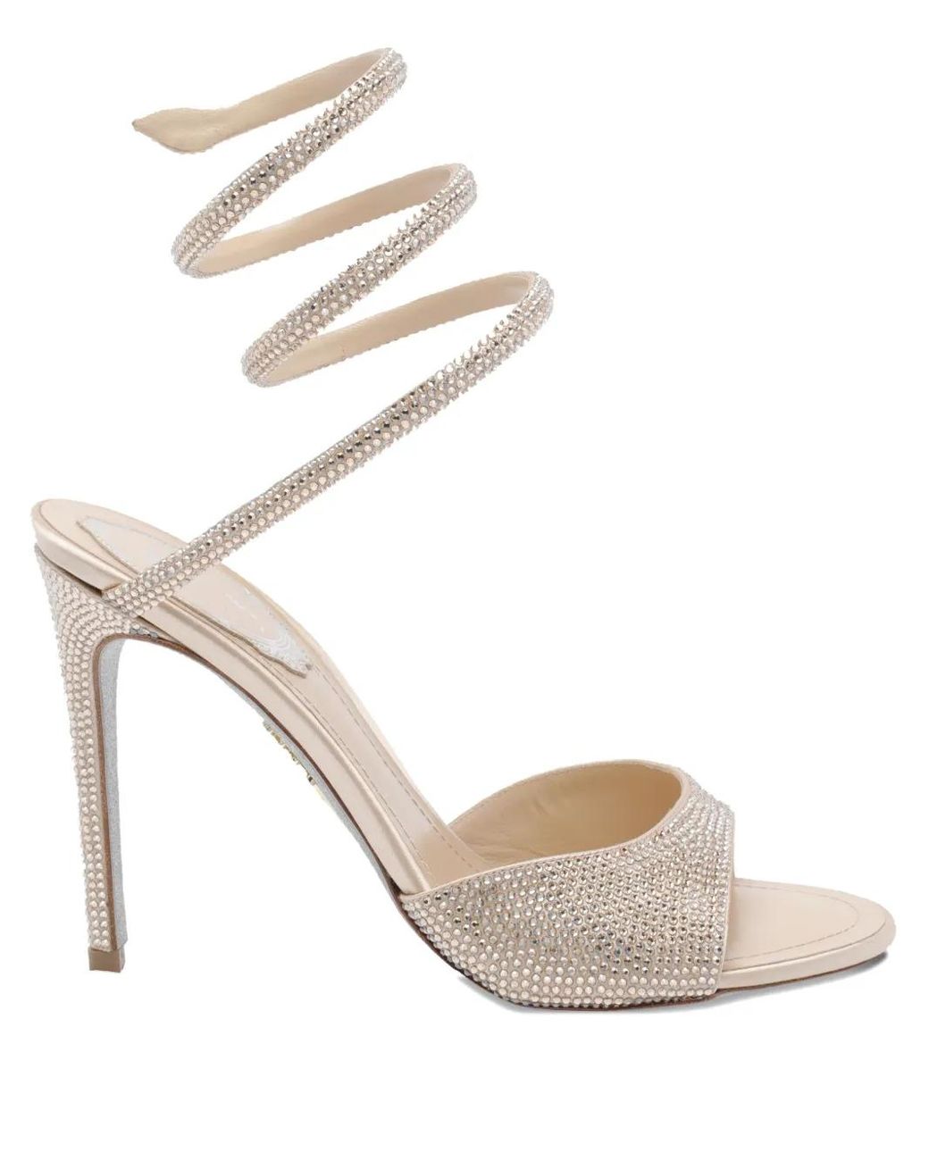Rene Caovilla Metallic 105Mm Crystal-Embellished Sandals