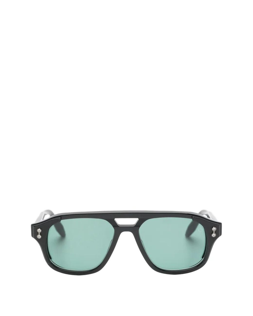 Akoni Green Phoenix Geometric-Frame Sunglasses