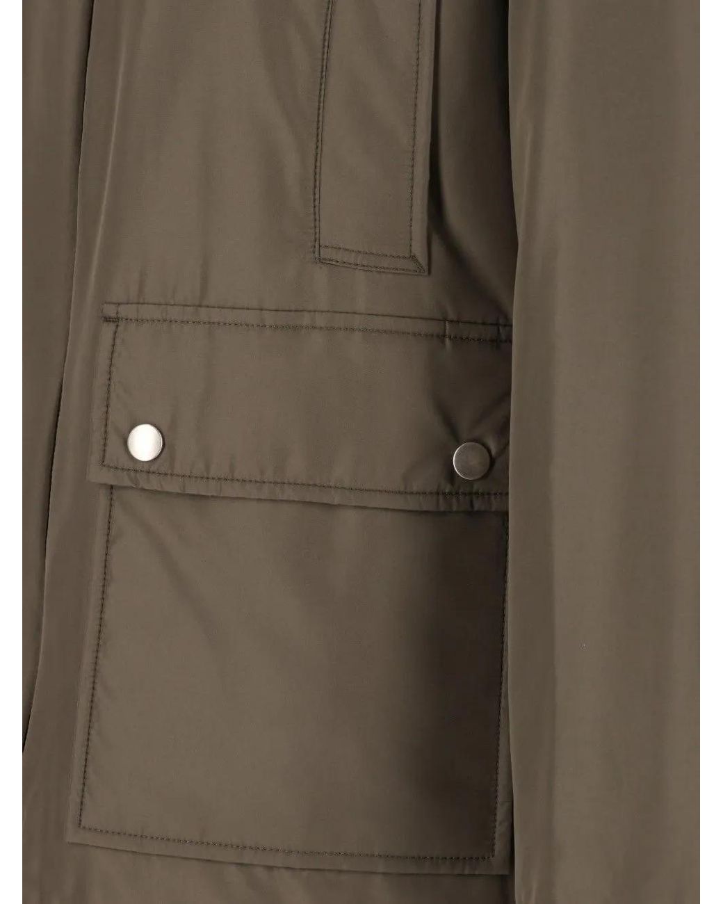 Maison Margiela Brown Fleece-Collar Hunting Jacket for men