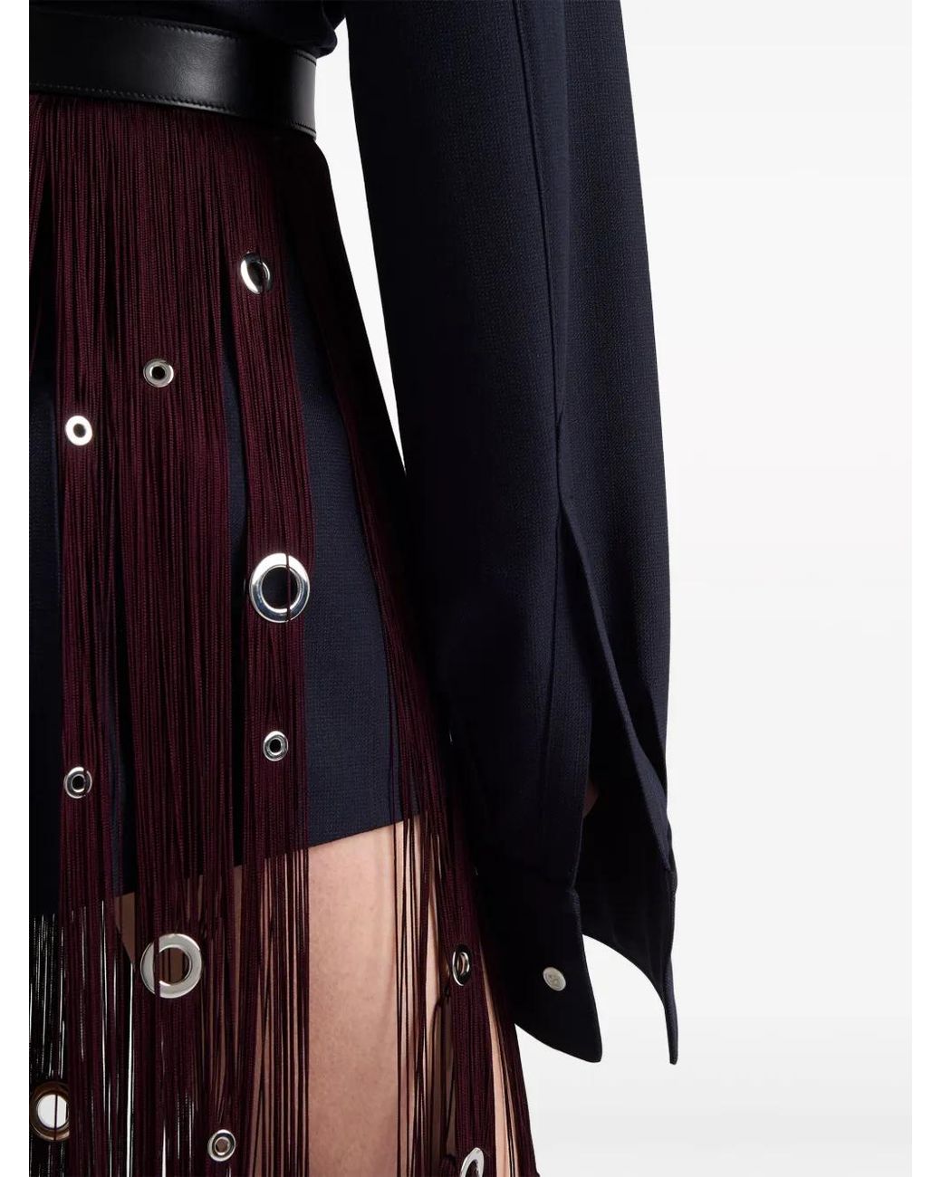 Prada Blue Single-Breasted Pinstripe Jacket