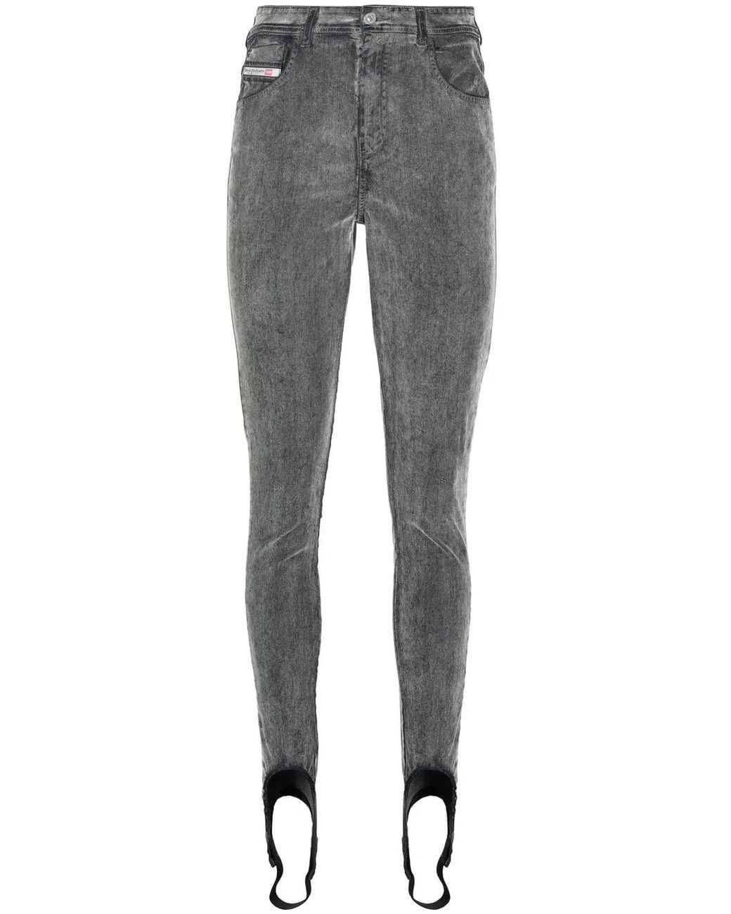 DIESEL Gray Slandy Stirrup Skinny Jeans