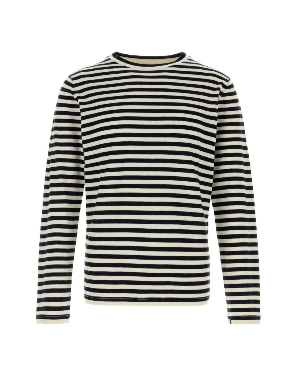 Extreme Cashmere Black Jones Stripep Long-Sleeve T-Shirt