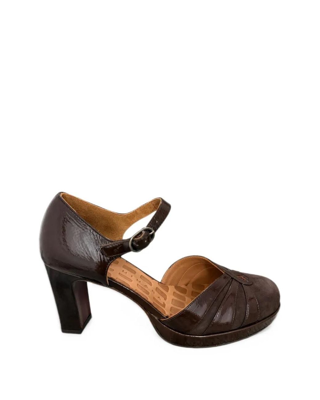 Chie Mihara Brown Levi Buckle-Fastening Heeled Pumps