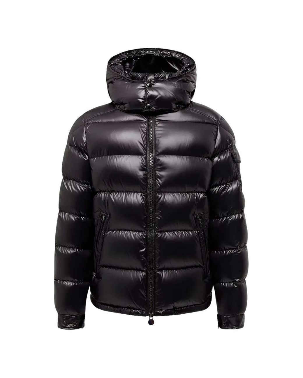 Moncler Black Maya Hooded Down Jacket for men