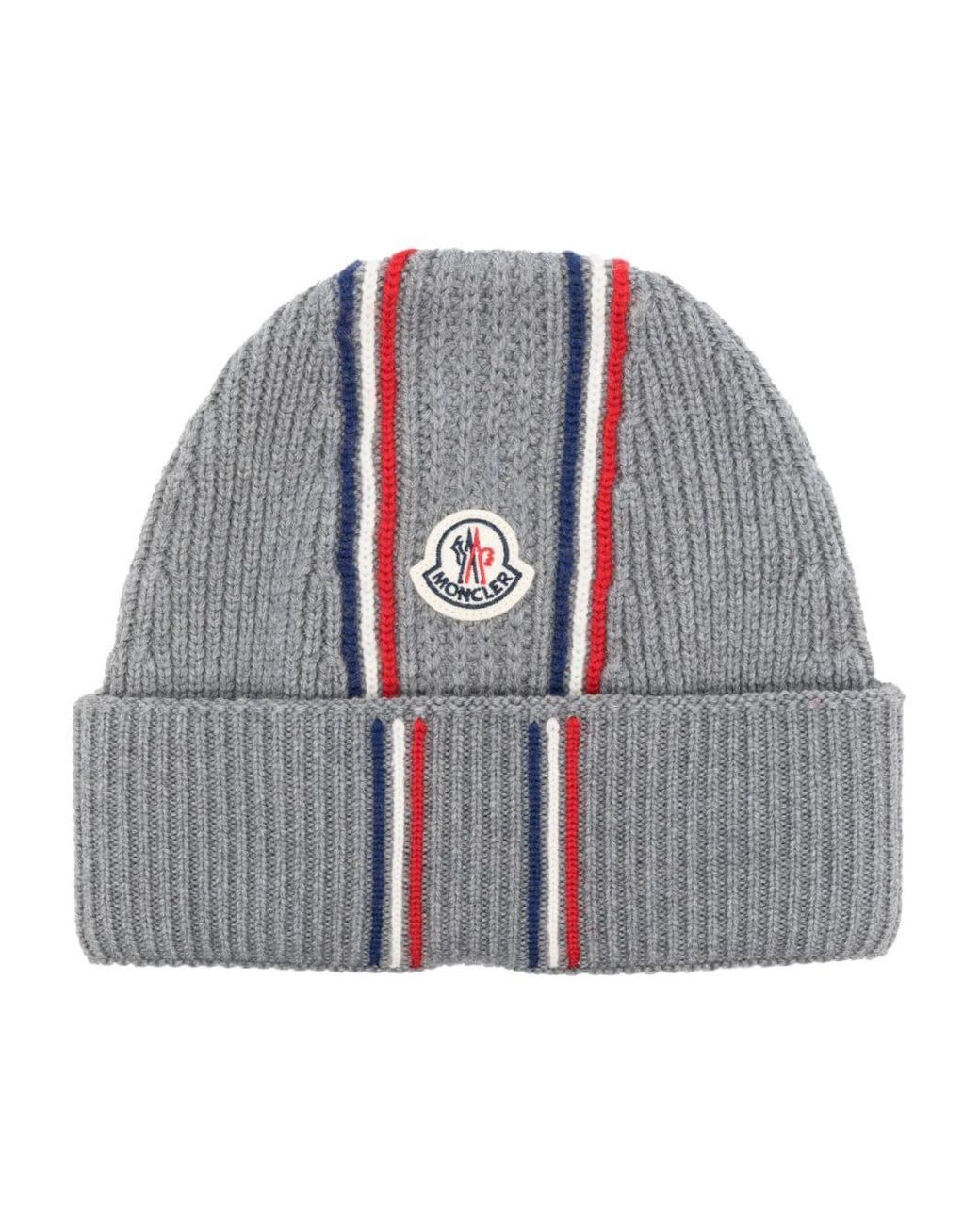 moncler beanie gray