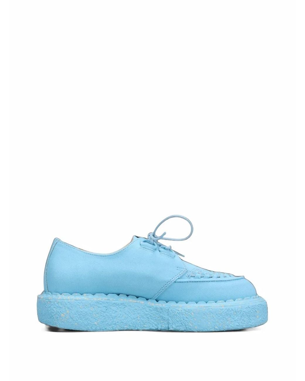 Maison Mihara Yasuhiro Blue "David"Canvas Inter Lace Shoes for men