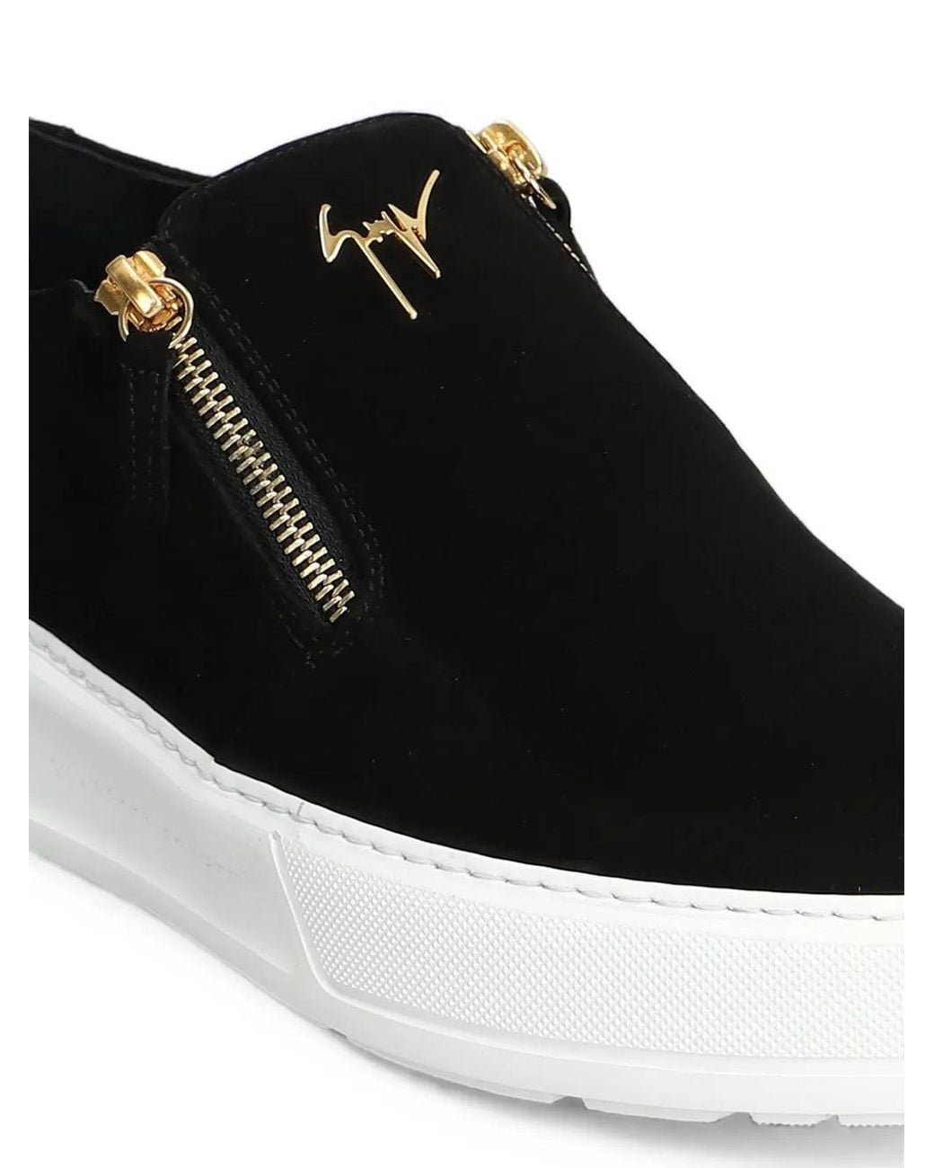 Giuseppe Zanotti Black Baskets À Détail Zippé for men
