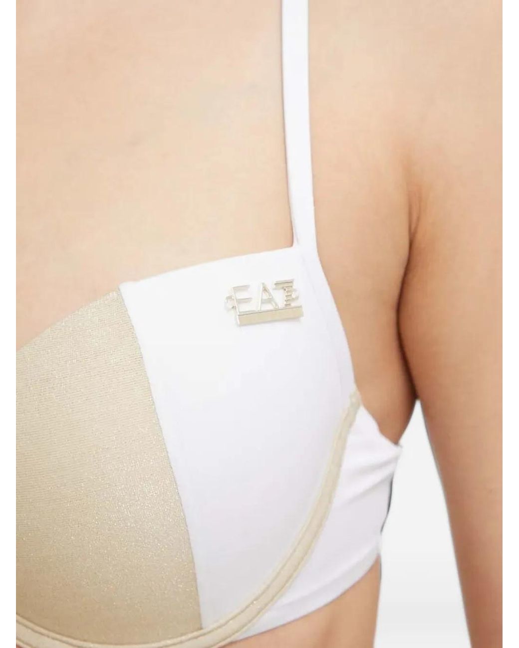 EA7 Natural Logo-Plaque Bikini