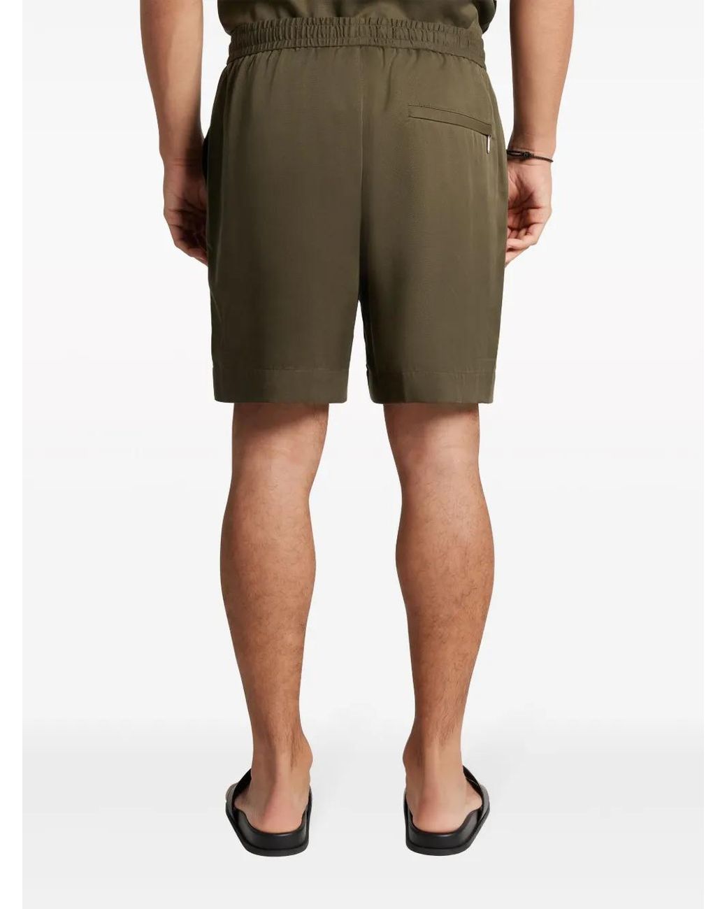 CHE Green Elasticated-Waistband Deck Shorts for men